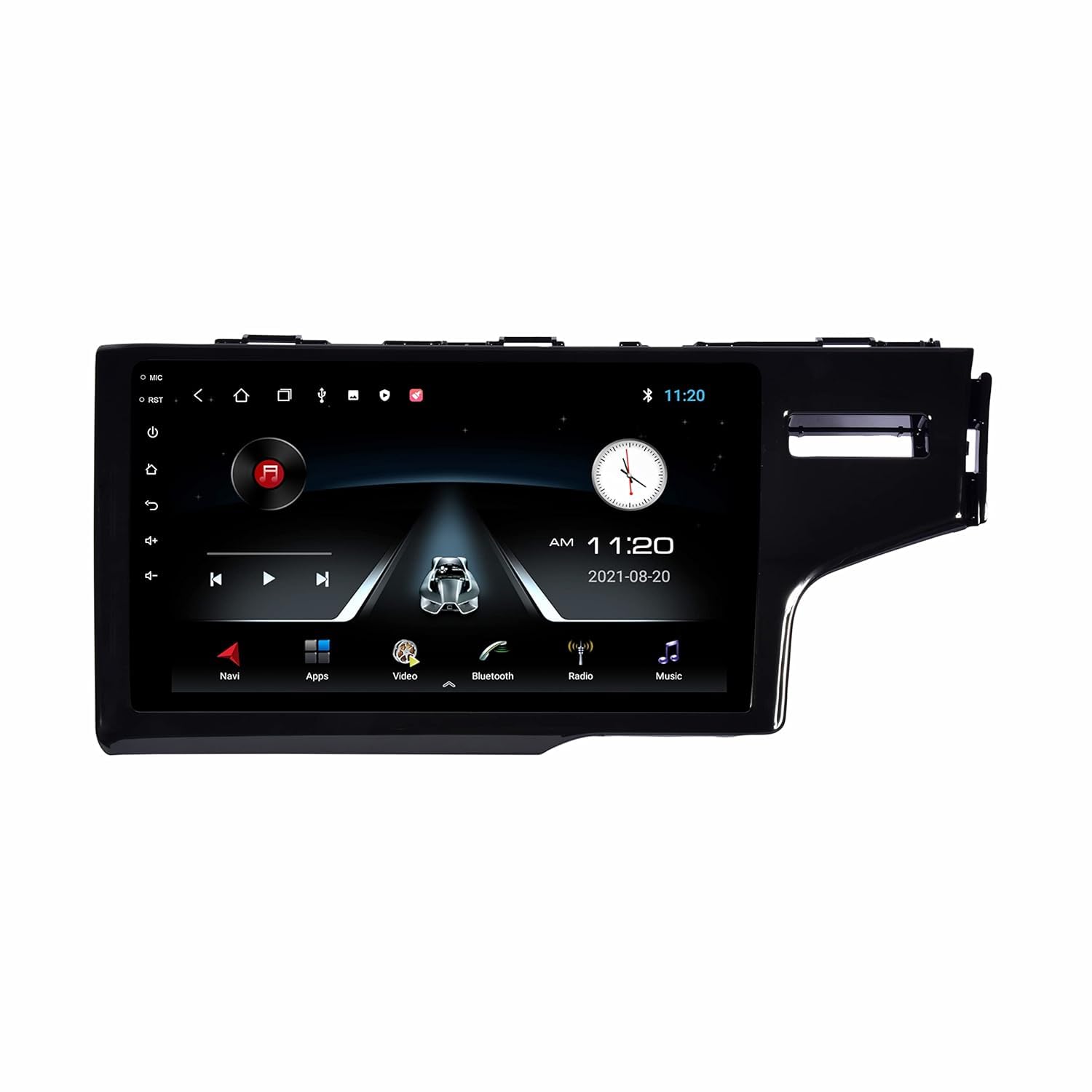 9" android 14 car stereo for honda new jazz | 4gb+64gb | apple carplay & android auto | full hd touch | wifi | gps | bluetooth | dsp sound | reverse camera | frame | 1 year warranty