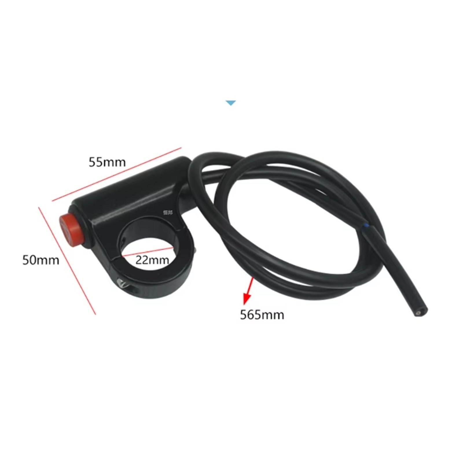 Motocicleta Encendido 22Mm Interruptor De Luz Emergencia Doble Destello Para Motocicleta Interruptor Vehículo Eléctrico Interruptor Señal Intermitente Motocicleta Interruptor Para Manillar