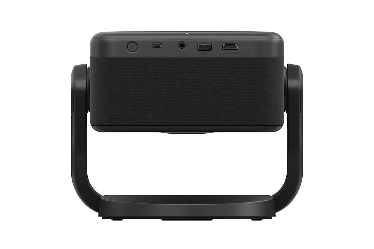 Epson EF-22B | Mini videoproiettore laser portatile Full HD | Google TV | Altoparlante Bluetooth da 5W | Tecnologia 3LCD | 1.000 lumen | Display 150 pollici | Uso interno/esterno | Nero metallizzato