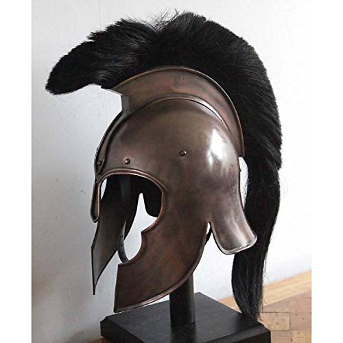 NauticalMart Medieval Greek Corinthian Troy Helmet with Black Plume