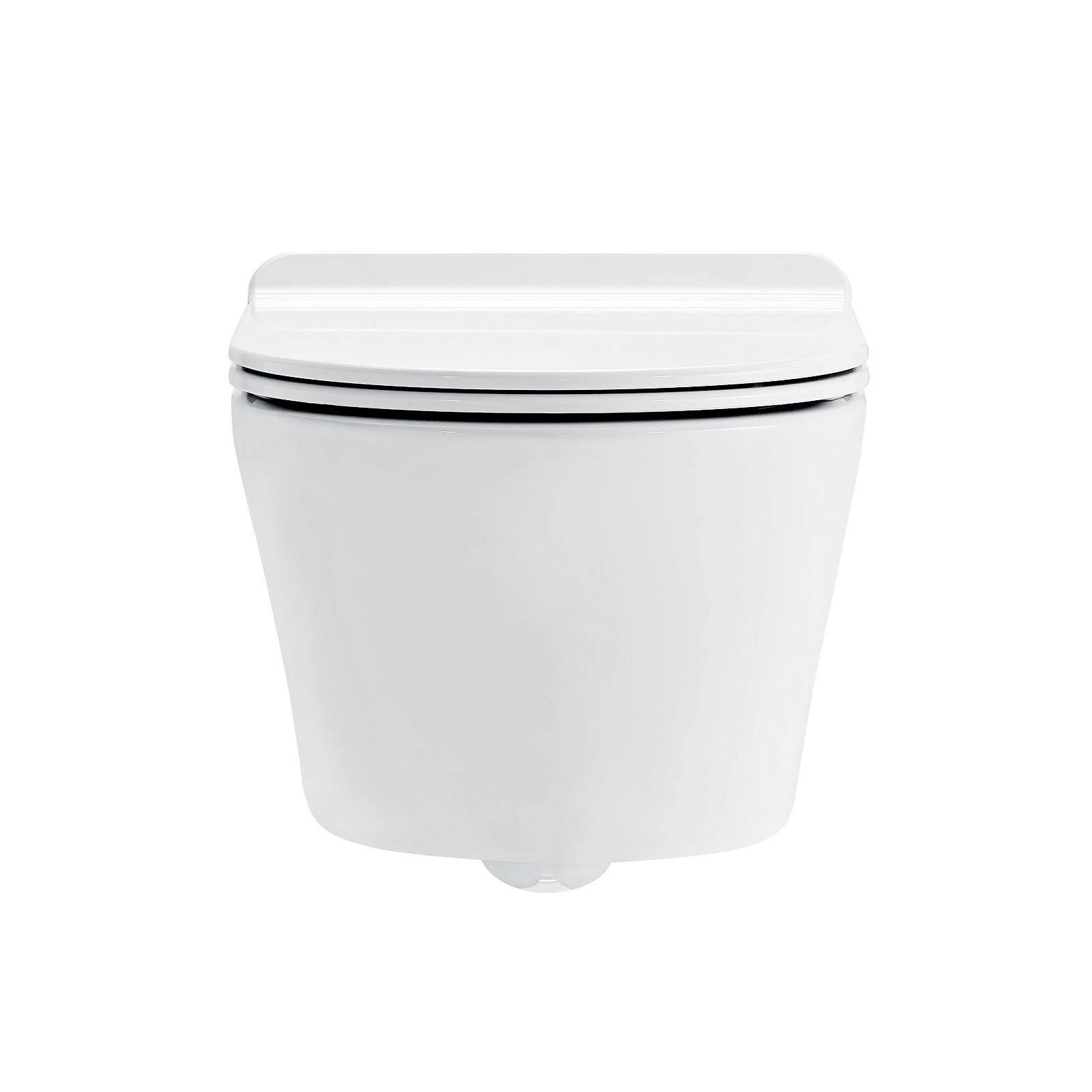 WC sospeso 1088R senza brida - sedile in duroplast e chiusura con sistema soft-close, Sedile:Extra piatto