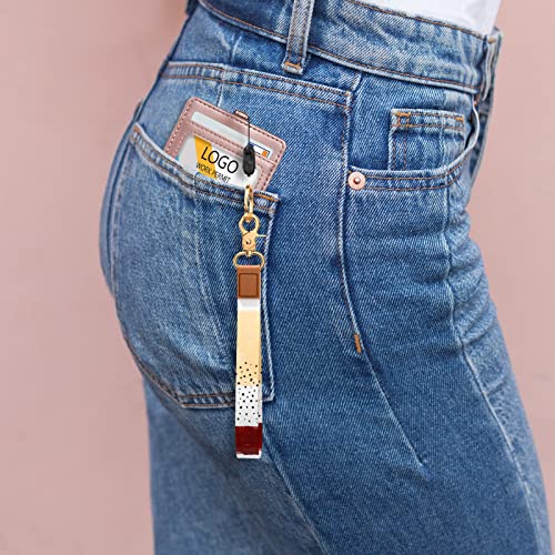 Image of Wrist Lanyard Key Chain, Cute Wristlet Strap Keychain Holder for Women Men Car Keys ID Badges Card Wallet Phone Camera