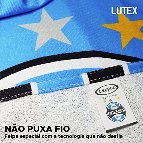 Toalha Time Oficial Lepper Aveludada Praia Piscina Escudos Cores Clube Licenciada Original 140x70cm
