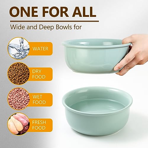 Ahx SK0727-Q-XL Elevated Large Dog Food Bowls - Raised Dog Bowl With Non Slip Stand - Heavy Weighted Ceramic Dog Feeding Bowl thumb #4