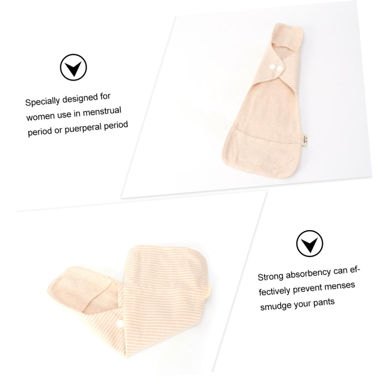 6 Piezas toalla higiénica portátil protegeslips protectores diarios Toalla sanitaria lavable compresas menstruales reutilizables almohadillas de mamá Núcleo central