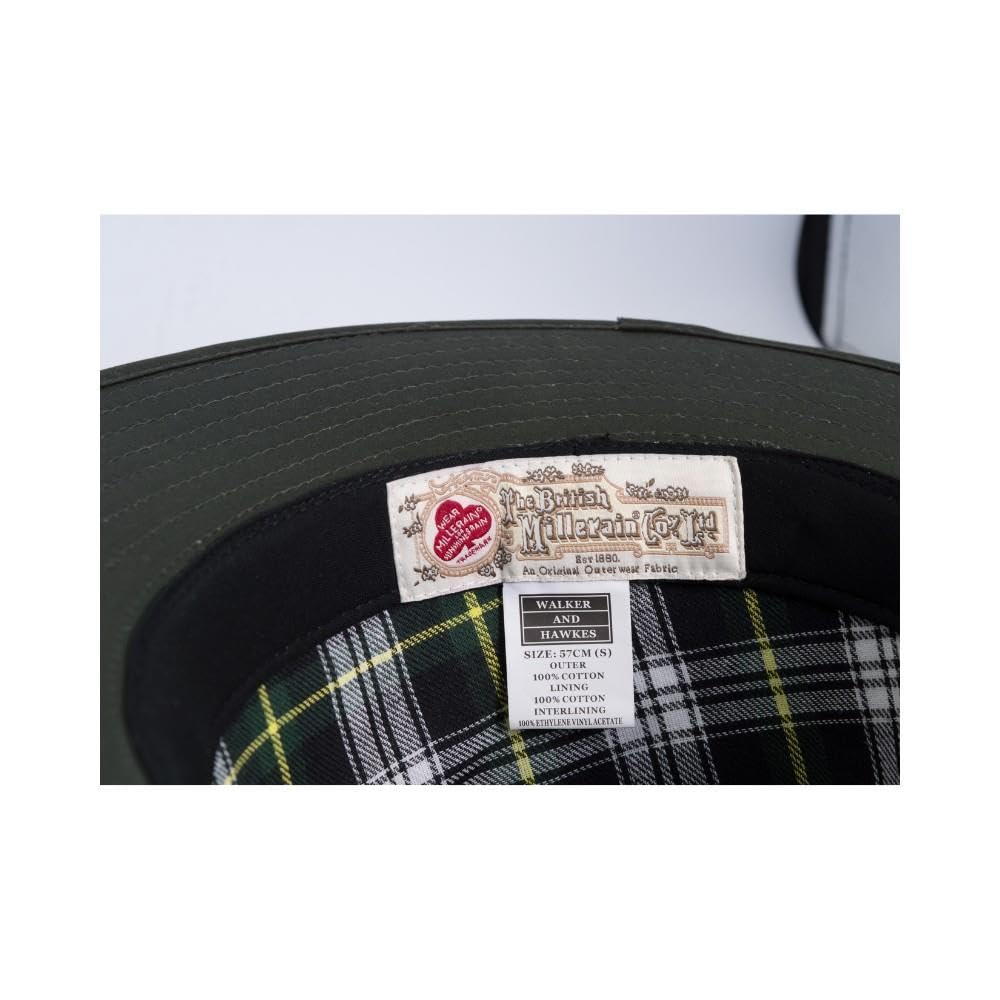 Walker and Hawkes - Belmont - Sombrero Encerado Unisex de ala Ancha
