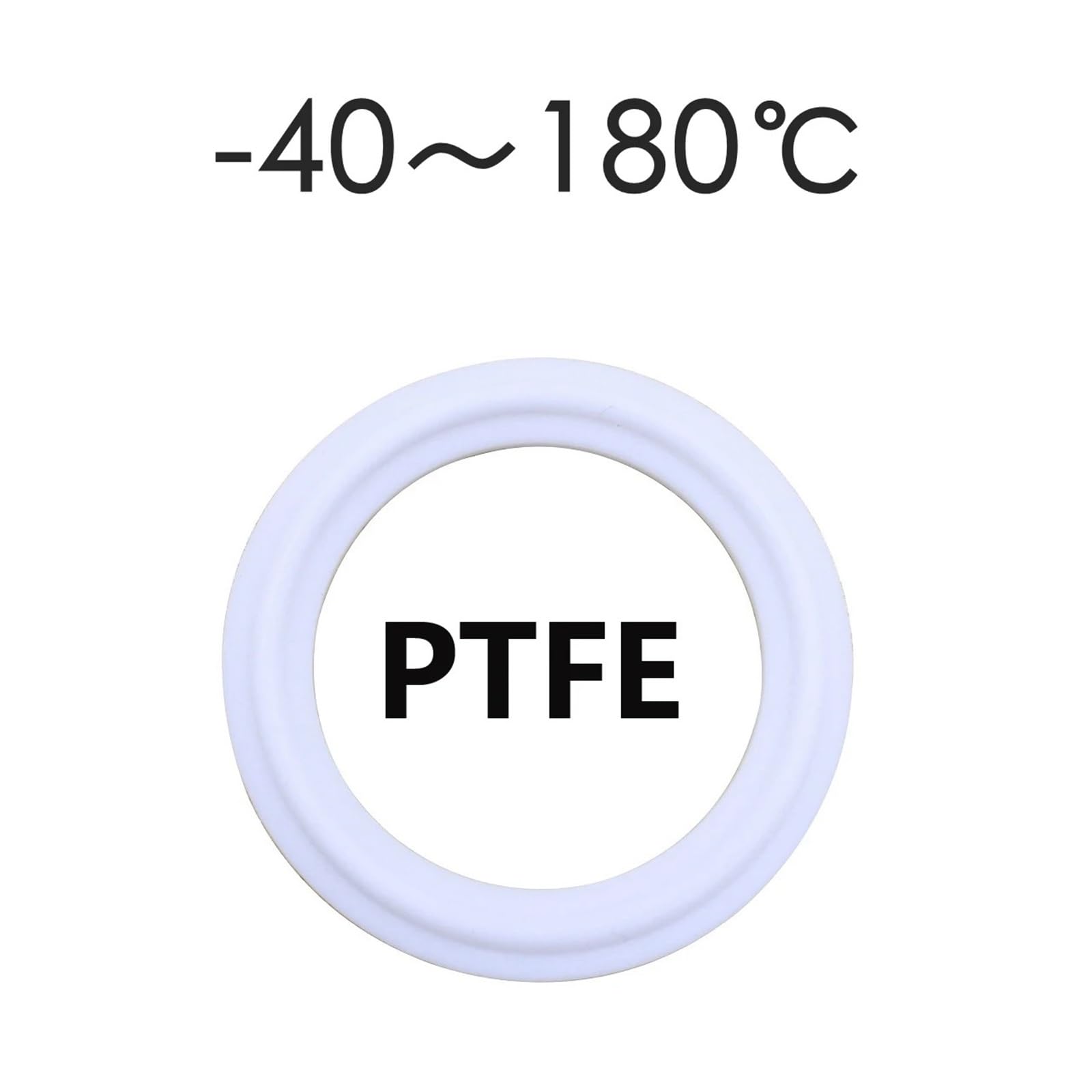 20pcs PTFE 45mm-64mm Piece Three-Clip Gasket High Pressure Hygiene Gasket Suitable