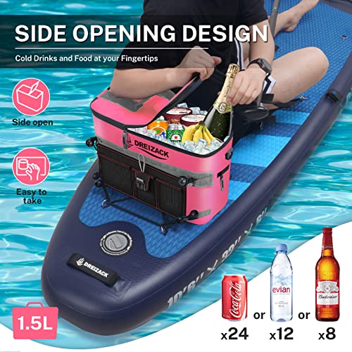 Dreizack Kayak Cooler Kayak Cooler Behind Seat For Kayak With Lawn Chair Style Seat Cooler Bag Behind Seat, Splash Seat Ice Chest Cooler Kayak Accessories For Kayaking Camping Travel Beaches #TOP2