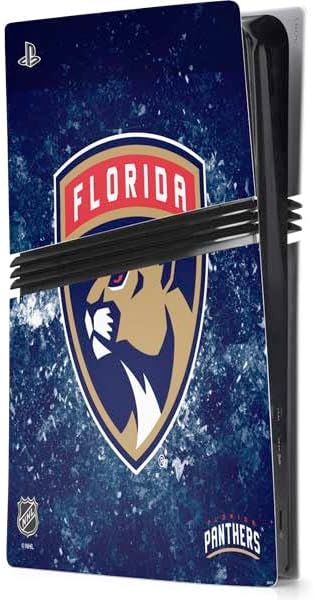 Skinit Decal Gaming Skin Compatible with PS5 Pro Console - Officially Licensed NHL Florida Panthers Jersey Design