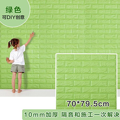 Generic Self adhesive 3D bedroom wallpaper decoration