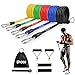 Bnoeo Set di Fasce di Resistenza per Esercizi, Fasce Elastiche per Allenamento Fitness 11PC con Tubi per Fitness, Maniglie in Schiuma, Cinturini per Caviglie, Ancore per la Ginnastica Domestica
