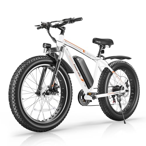 GOCIO 26' Fat Tire Electric Bike for Adults - 48V 750W Powerful Motor, 40 Miles Range, Dual...