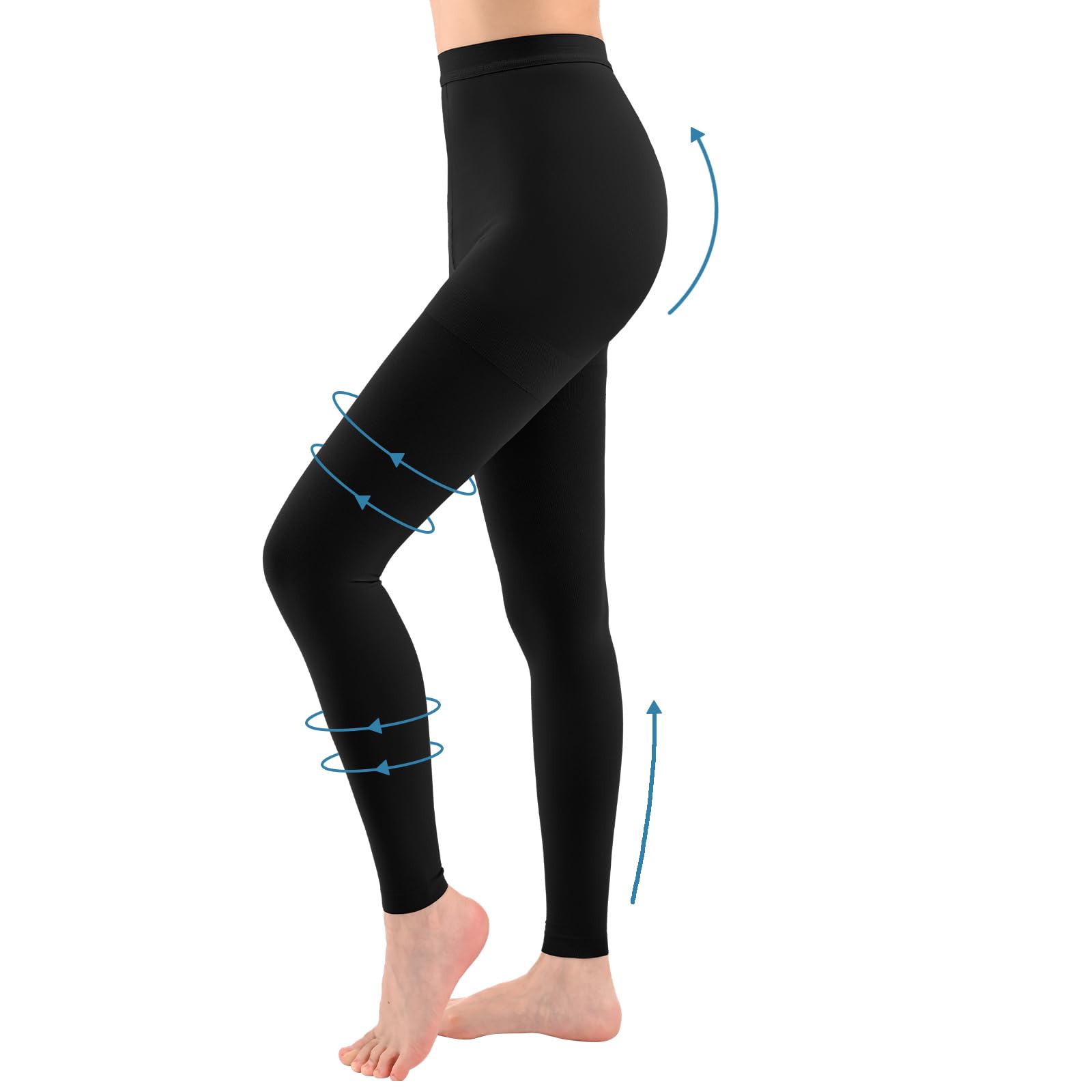 15-20mmHG Compression Pantyhose, Medical Compression tights for Women Men