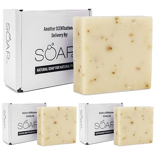 Summer Blossom - Jabón natural para mujer, jabones de baño hechos a mano con aroma a cereza y almendra, regalo de jabón vegano para mujeres, juego