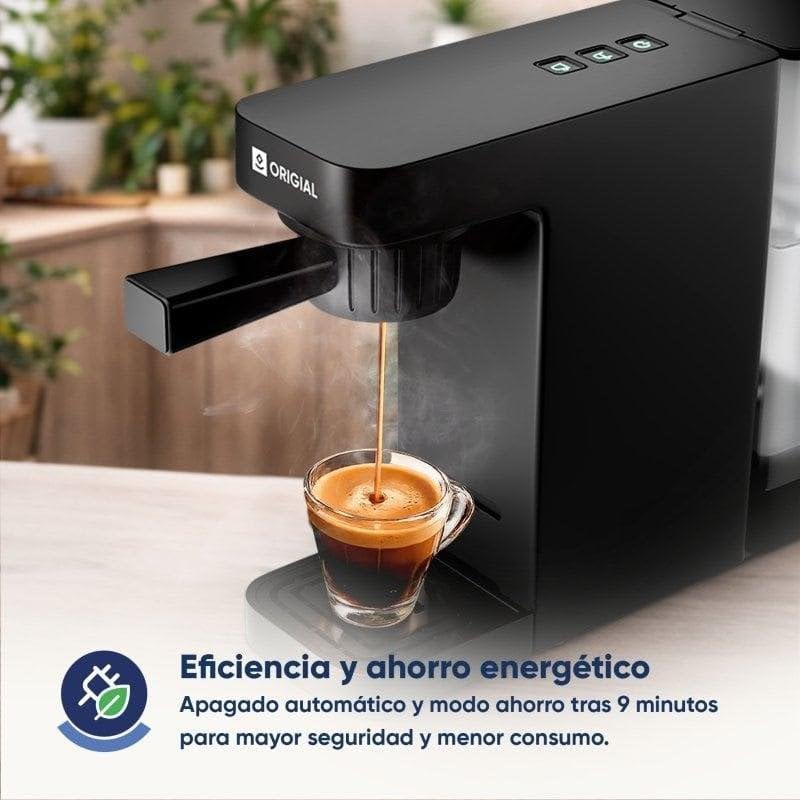 Barista Multi 3in1 Cafetera Multicápsulas 20 Bares 1400W Negra | Compatible con cápsulas Nespresso, Dolce Gusto y café molido