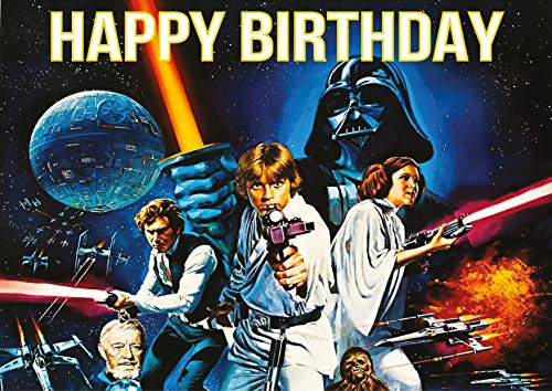 8.3 x 11.7 Inch Edible Square Cake Toppers – Galactic