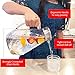 Pykal Diamond Glass Pitcher with Lid - 72 Oz - Heat Resistant Water or Juice Pitchers with Lids - Beverage Carafe for Lemonade, Iced Tea or Sangria - w/Free Brush