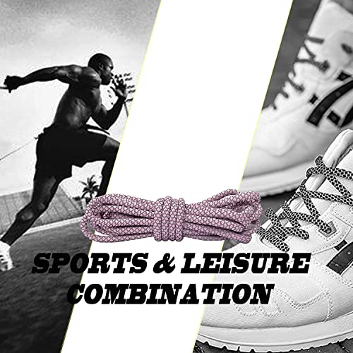 Image of VASGO Sport Round Shoe Laces Reflective, for Sport /Casual /Trainer Sneaker [5 Different Lengths Thick 12 Colors]