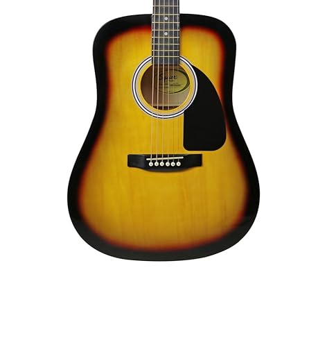 Amazon.com: Squier SA-150 Dreadnought Acoustic Guitar, Sunburst