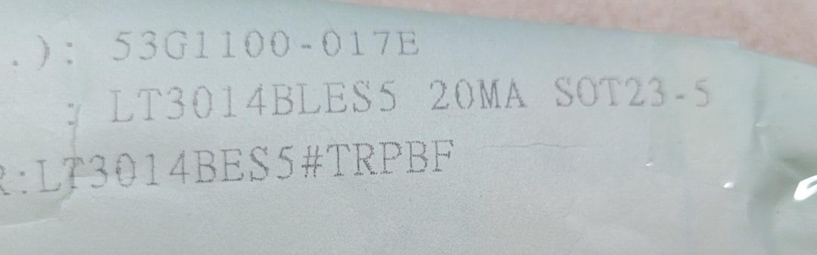 Used (1 PC) LT3014BES5#TRPBF Compatible with Linear