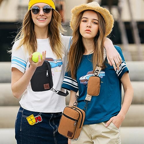 Image of LVYOUME Convertible Crossbody Bag for Men /Women,Adjustable Waist /Shoulder /Backpack with 2 /3 Strap,Everyday Essentials Carrier
