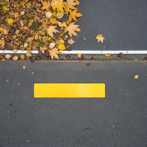Marqueurs à disque plat jaunes avec lignes précises et lisses