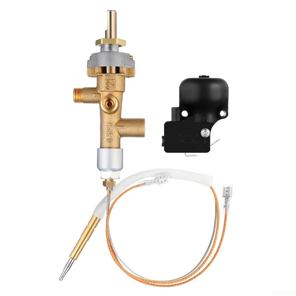 Kit de réparation de sécurité pour chauffage de terrasse à gaz, ensemble de pièces de rechange pour système de chauffage extérieur, avec soupape de commande, interrupteurs d'inclinaison, thermocouples