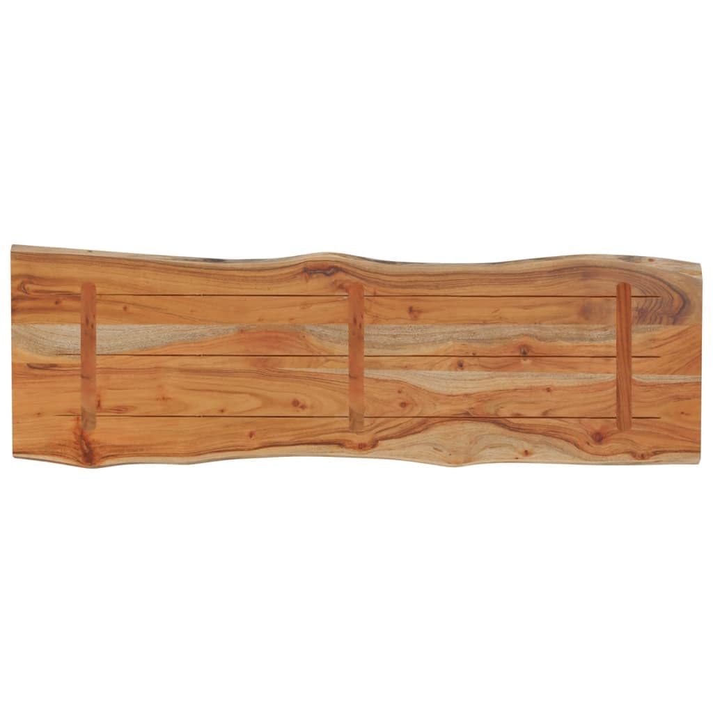 vidaXL Dessus de Table 120x40x2,5 cm rectangulaire Bois Massif Acacia, Dessus de Table rectangulaire, Dessus de Table à Manger, Planche de Remplacement