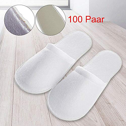WUPYI2018 100 paar pantoffels, gastenpantoffels, hotelslippers, sauna, gasten, pantoffels, hotel, wegwerp, spa… - Image 6