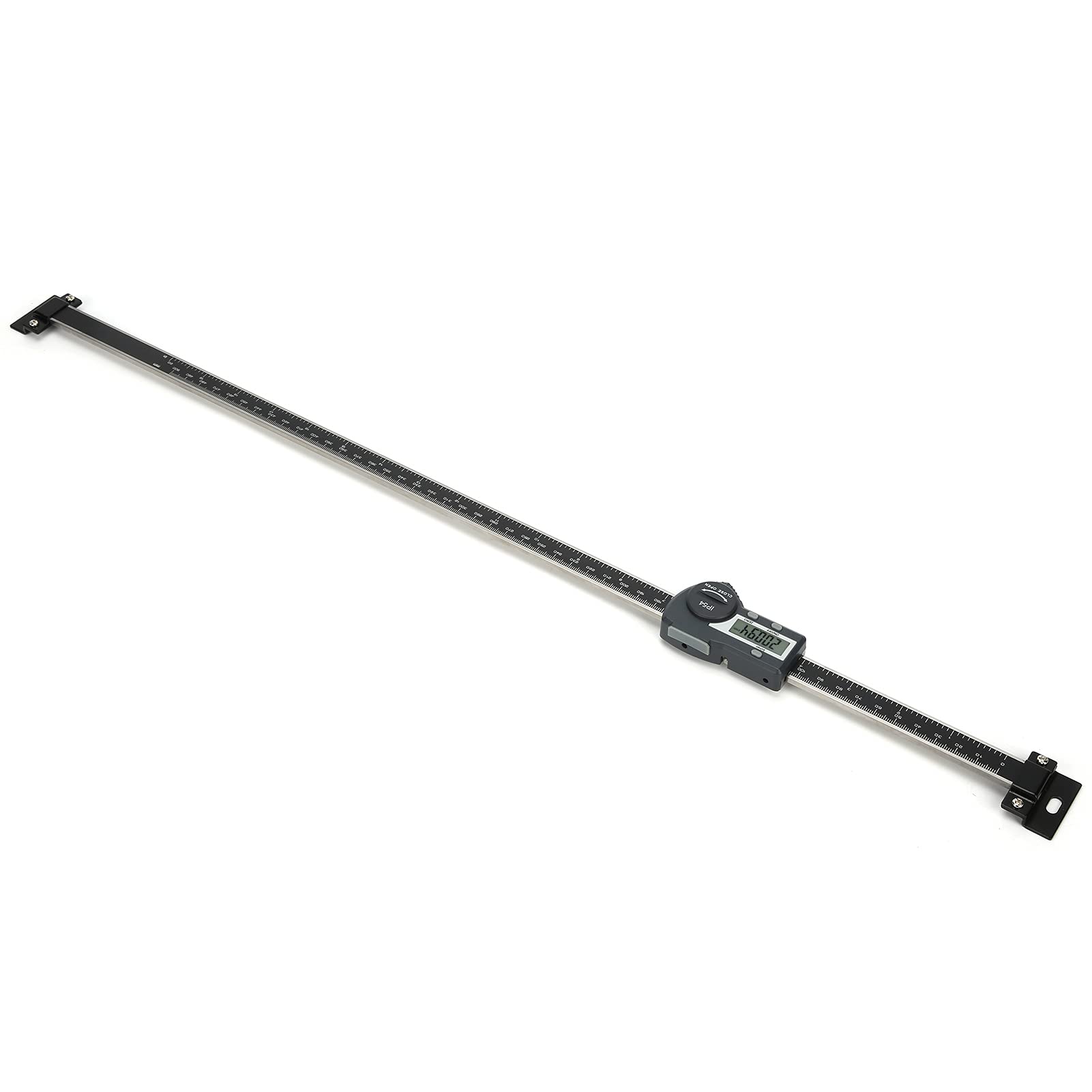 Regla de pantalla digital Escala de lectura horizontal Herramienta de medición de ensamblaje industrial 0 500 mm para torno y fresadora Aleación de aluminio plástico