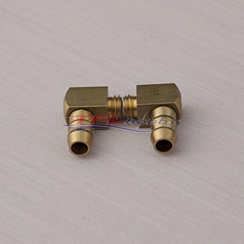 2PCS 90 Degree Brass M6 Threaded Water Nipple for RC Boat RC#152
