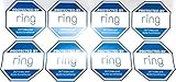 Ring Doorbell Security Sticker Decals - Double-Sided