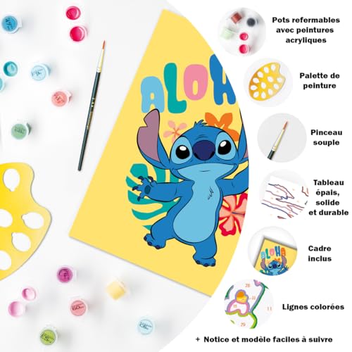 Ravensburger - CreArt Kids 18x24 cm - Numéro d'art - Stitch - Kit de Peinture par numéros - Dès 9 Ans - 25844