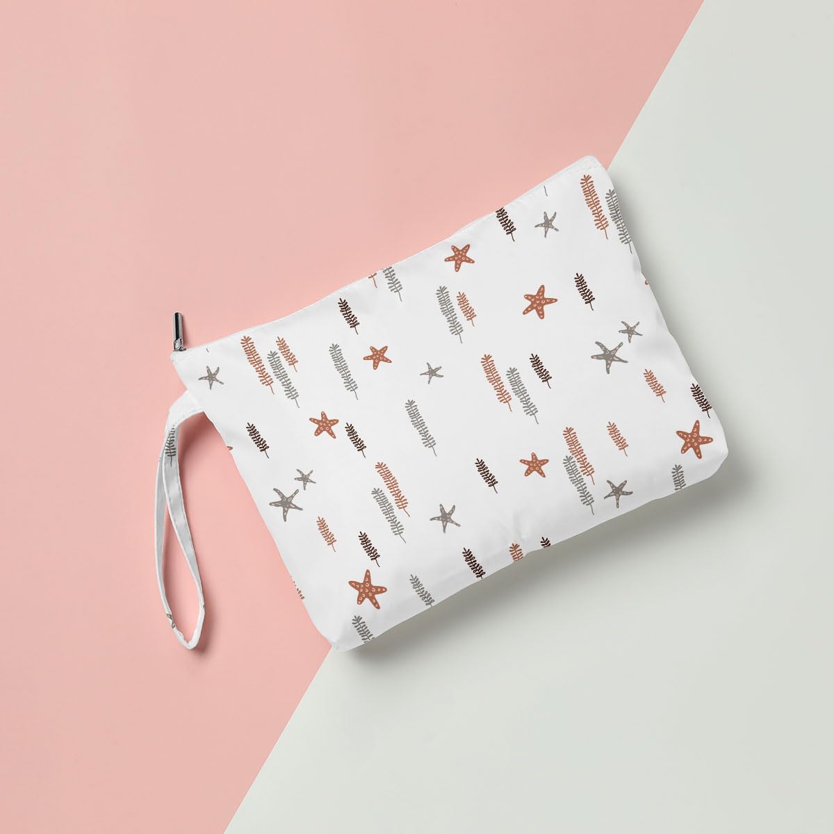  Wet Bag, Wet Dry Bag, Makeup Bag, Toiletry Bag, Waterproof Large Capacity Travel Cosmetic Bag, Zipper Pouch for Women, Girls Mo Wife Sister Friends Baby Diaper Bag Ocean Sea Beach rainbow thumbnail