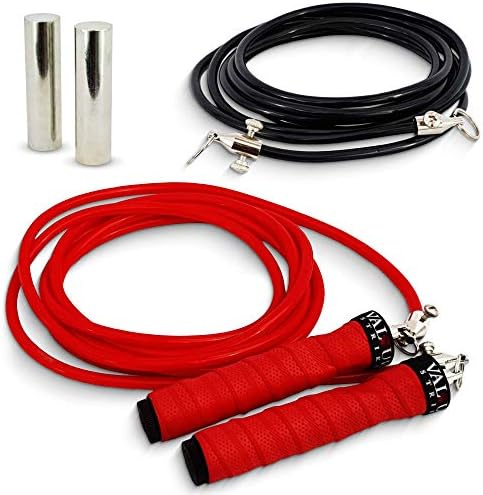 Valour Strike Weighted Skipping Rope | Best Jump Rope for Cardio Training & Home Workouts Outdoor | Weighted Skipping Rope for Fitness Exercise Equipment Home Gym Workout & HIIT Cardio Training