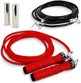 Valour Strike Weighted Skipping Rope | Best Jump Rope for Cardio Training & Home Workouts Outdoor | Weighted Skipping Rope for Fitness Exercise Equipment Home Gym Workout & HIIT Cardio Training