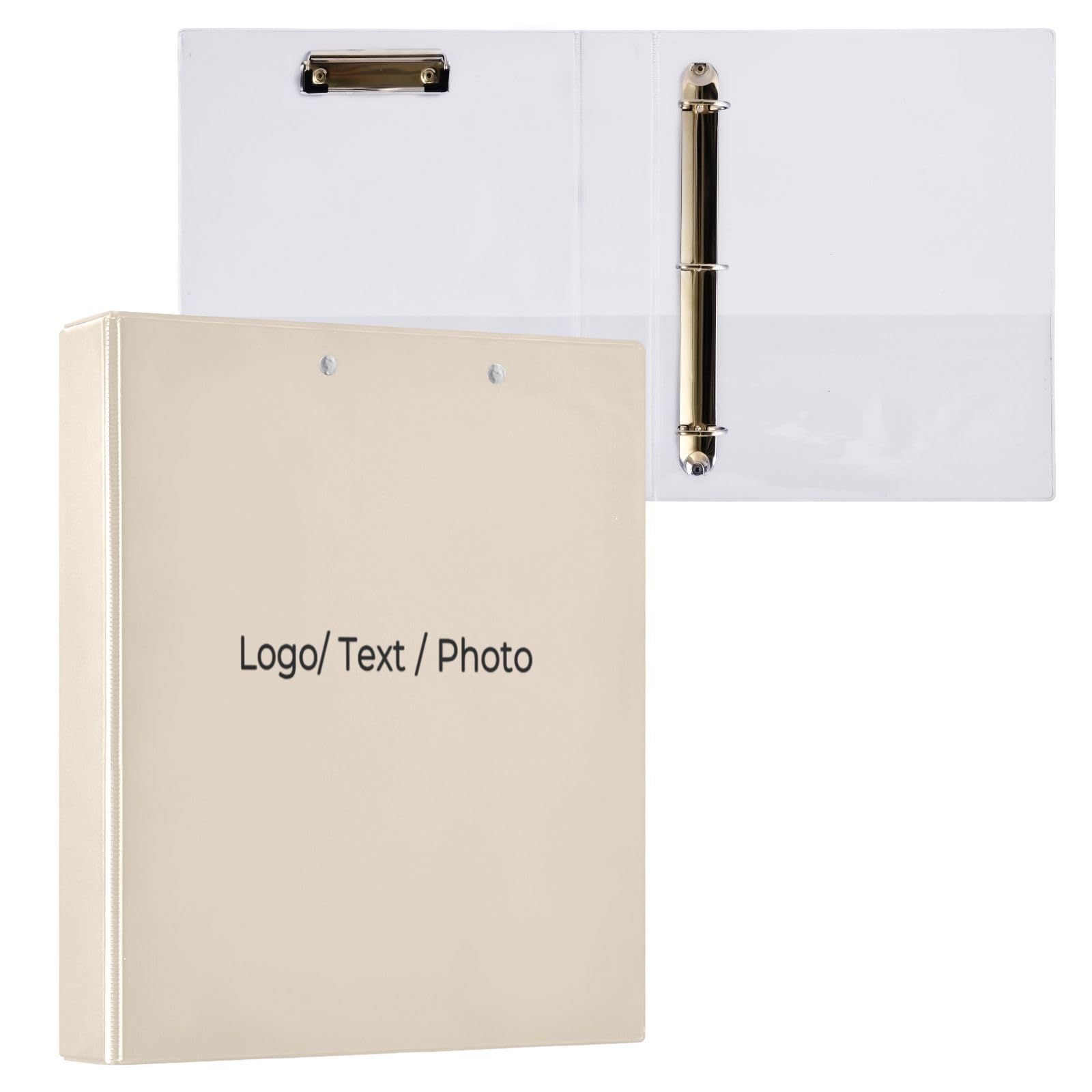 Carpeta personalizada de 3 anillos de 1.5 pulgadas, carpeta de anillos en D personalizada, carpeta flexible, carpeta profesional de 3 anillos
