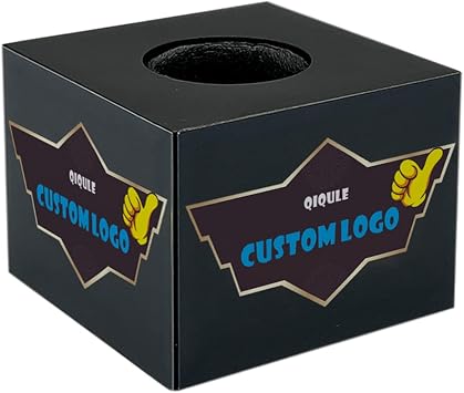 custom microphone logo cube mic flag Portable ABS Injection Molding Square Cube HD printed tempered film black