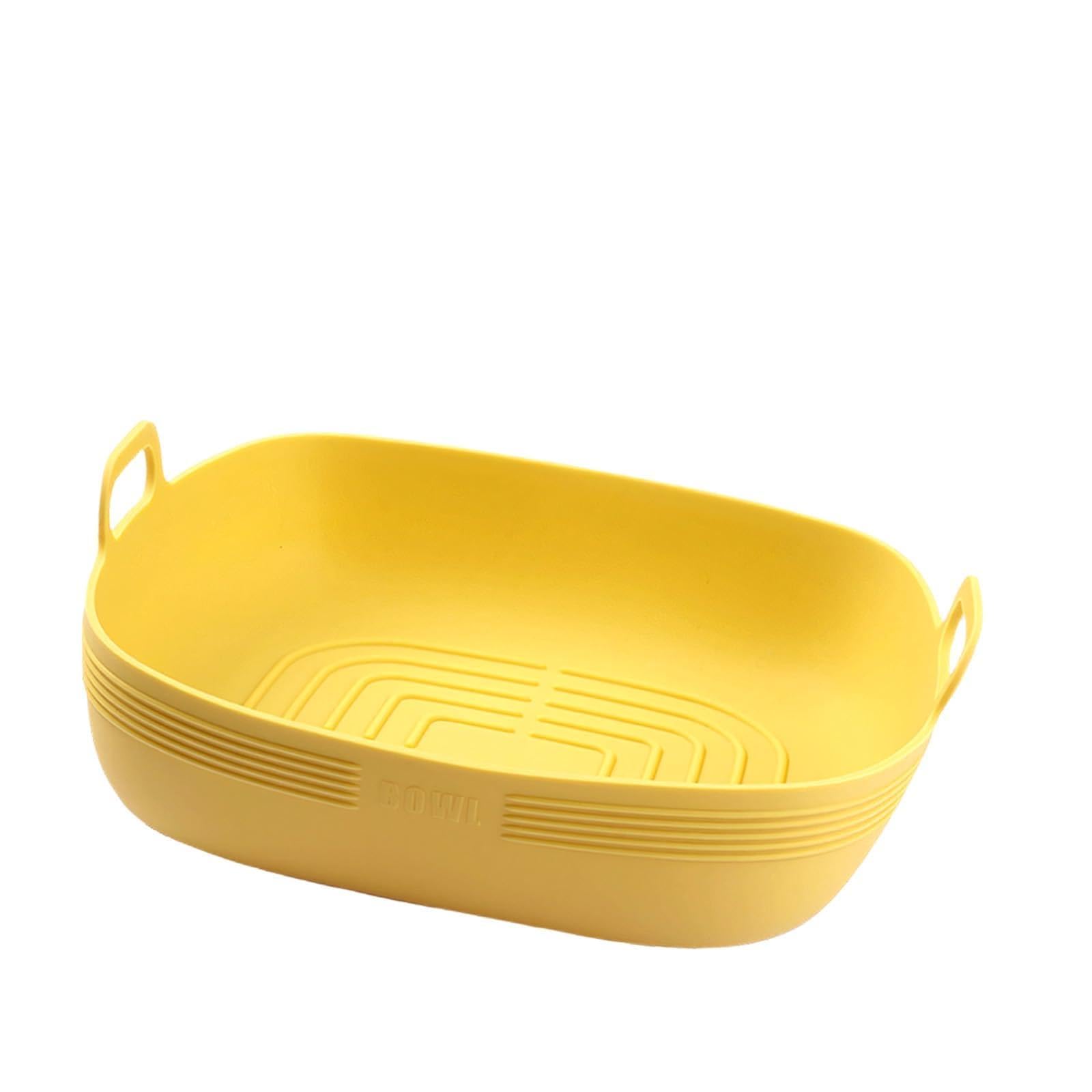 CAZSTYK Multipurpose Silicone Air Fryers Insert with Ridges Cooking for Better Airflows Fit Most Popular Air Fryers Brands Silicone Baking Pan