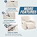 H.VERSAILTEX Velvet Stretch Recliner Couch Covers 4-Pieces Style Recliner Chair Covers Recliner Cover for Reclining Chair Slipcovers Feature Non Slip Form Fitted Thick Soft Washable, Ivory