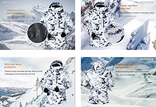 Roupa de neve feminina Mantenha-se quente engrossar, roupas de esqui femininas casaco de neve fácil