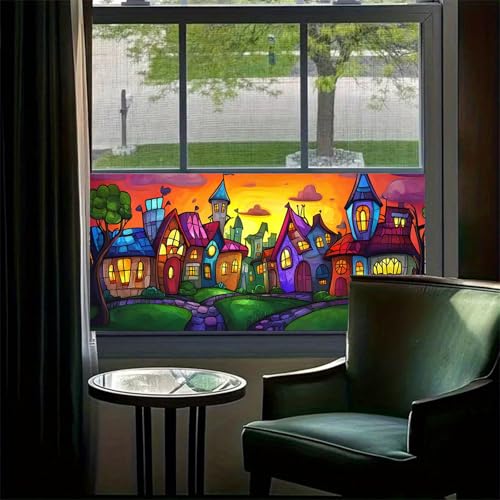 Vinilo decorativo HOMETITUTE diseño vidriera 100x45 cm miniatura 2