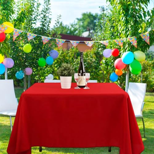 Nappe rectangulaire en polyester facile à nettoyer et protection de table durable - 5
