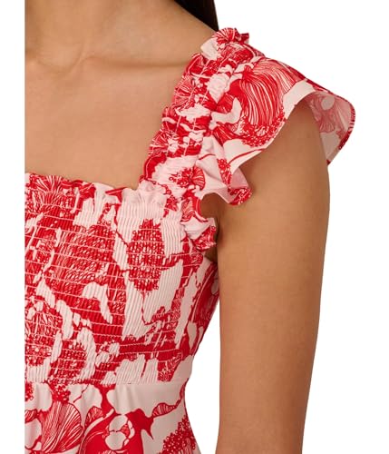 Image of Adrianna Papell Printed Short Dress