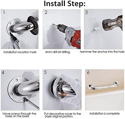 304 Stainless Steel Grab Bar with Anti Slip Grip El Salvador Ubuy