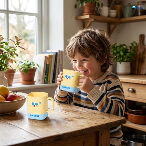 Image of FunBlast Milk Mug for Kids - 410 Ml; Unbreakable Mug for Kids, Milk Mugs for Kids Unbreakable - Milk Drinking Cup for Kids (Pack of 1)
