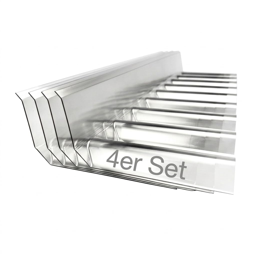 Wandanschlussprofil PVC Sinus Wellplatte 76/18 glasklar 670 mm 9 wellig 160 x 70 mm