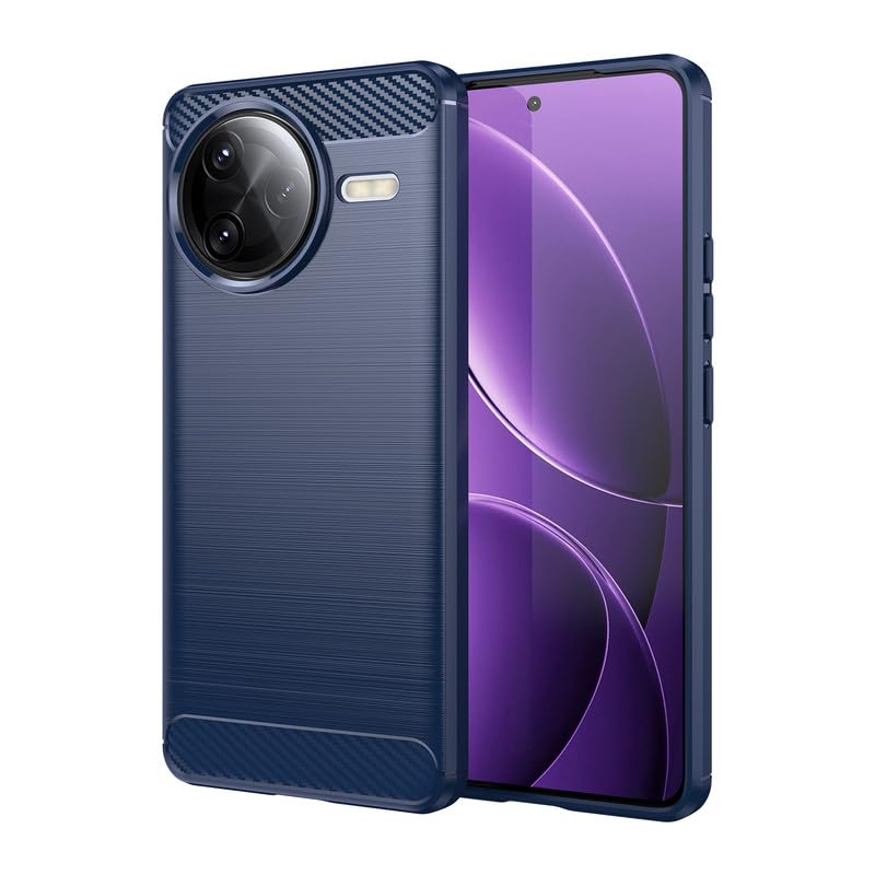 Image of Hybrid Carbon Fiber Back Case for Poco F7 Ultra (Blue)