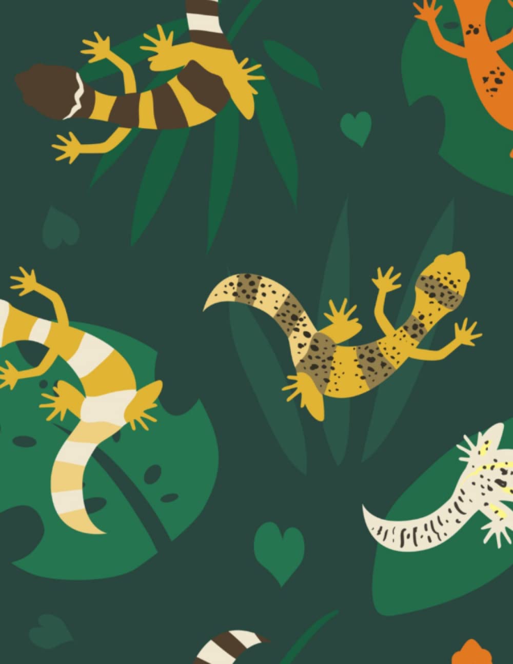 Lizard Notebook | Lizard Notepad | College Ruled Notebook | Lizard Journal | Notebook with Lizards | 120 Pages