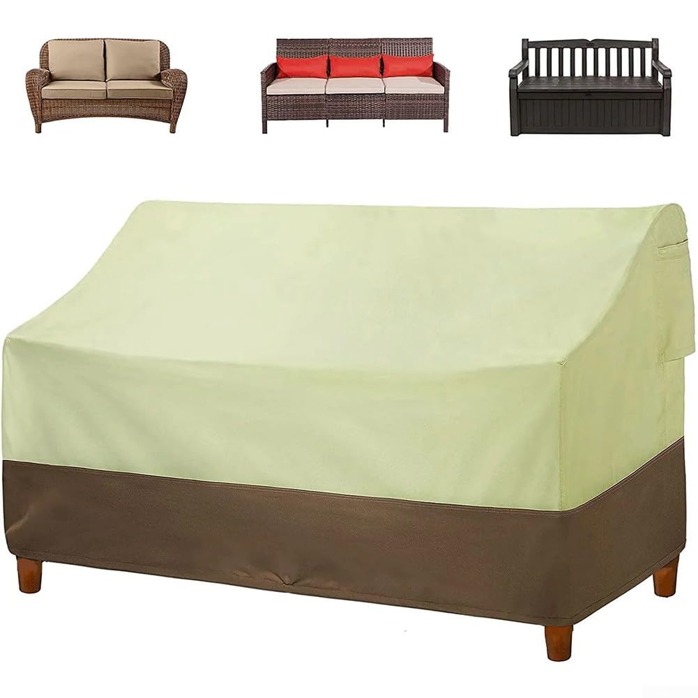 Copridivano da giardino per esterni, impermeabile per esterni, copertura per panca da giardino a 2-4 posti, tessuto Oxford 210D, copertura per panca da esterno (210D: 193 x 83 x 84 m)